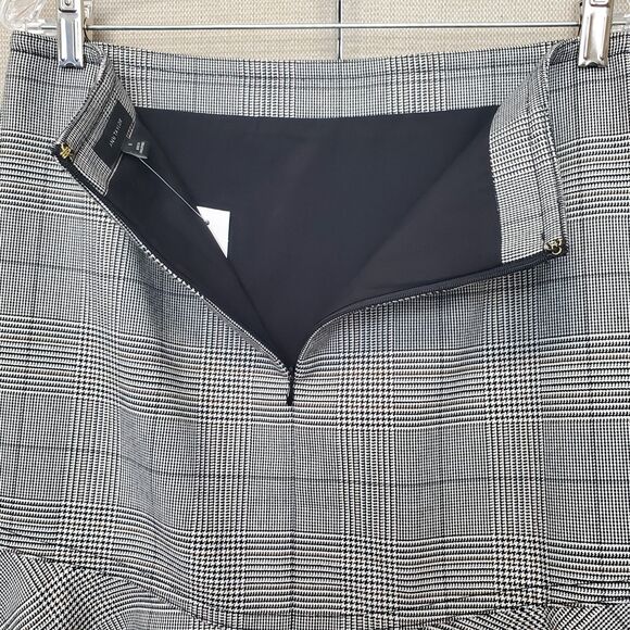 ANN TAYLOR Plaid Peplum Flare A-Line Lined Skirt Size 10 NWT - Picture 3 of 7